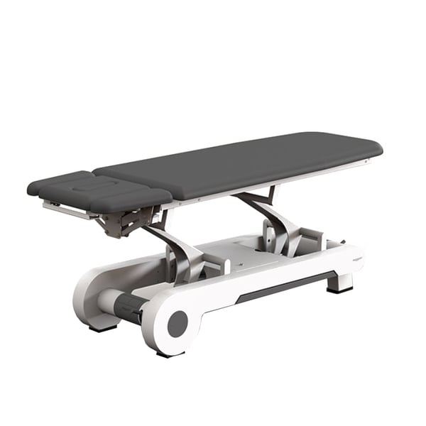 Camilla eléctrica de alta gama Naggura N'RUN4: Cuatro secciones para tratamientos y masajes con sistema Twinlift integrado